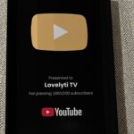 Lovelyti TV YouTube Gold Play Button Plaque - 1 Million Subscribers - Image 3